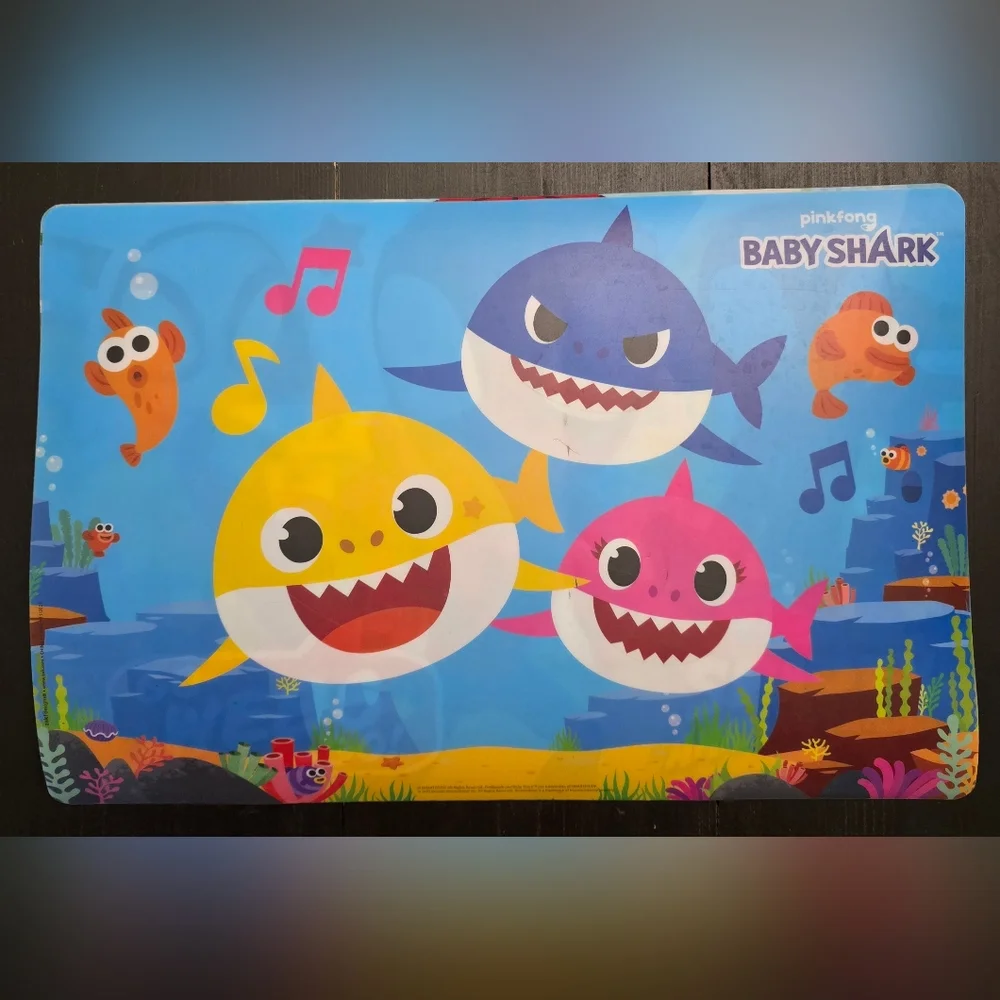 Lot Of 3 Kids Table Placemats Spidey, Baby Shark & Paw Patrol 11